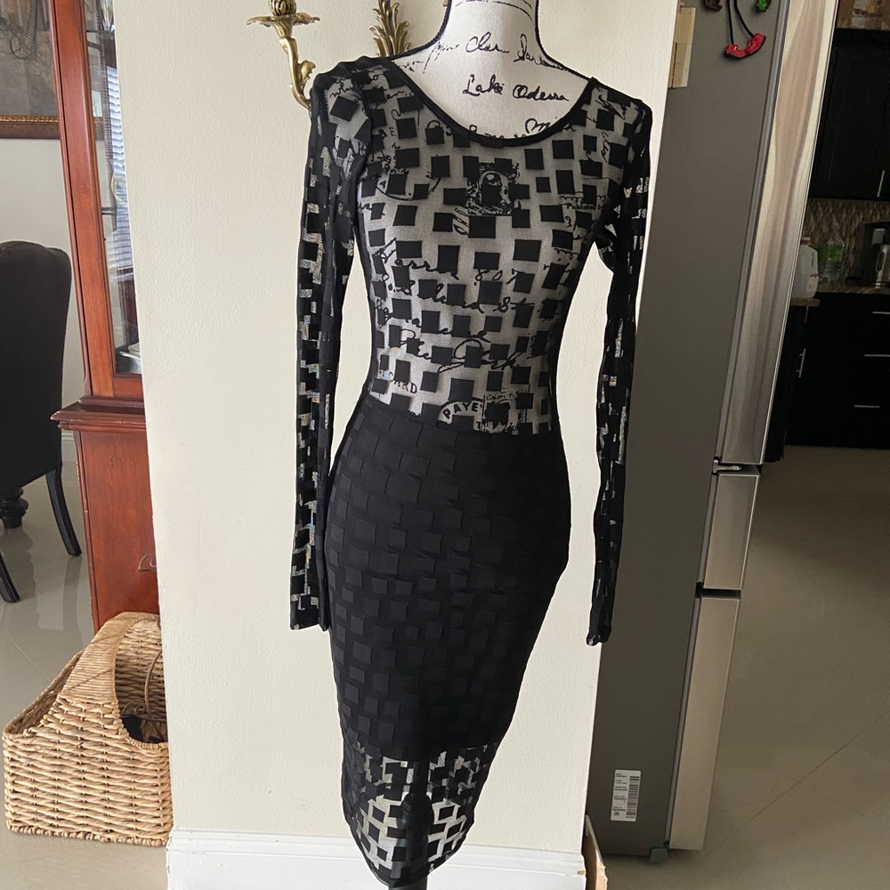 💐💫Agaci shear Black dress✨✨